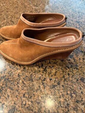 Cole Haan Slip On Shoes Jaynie Mule suede wedge